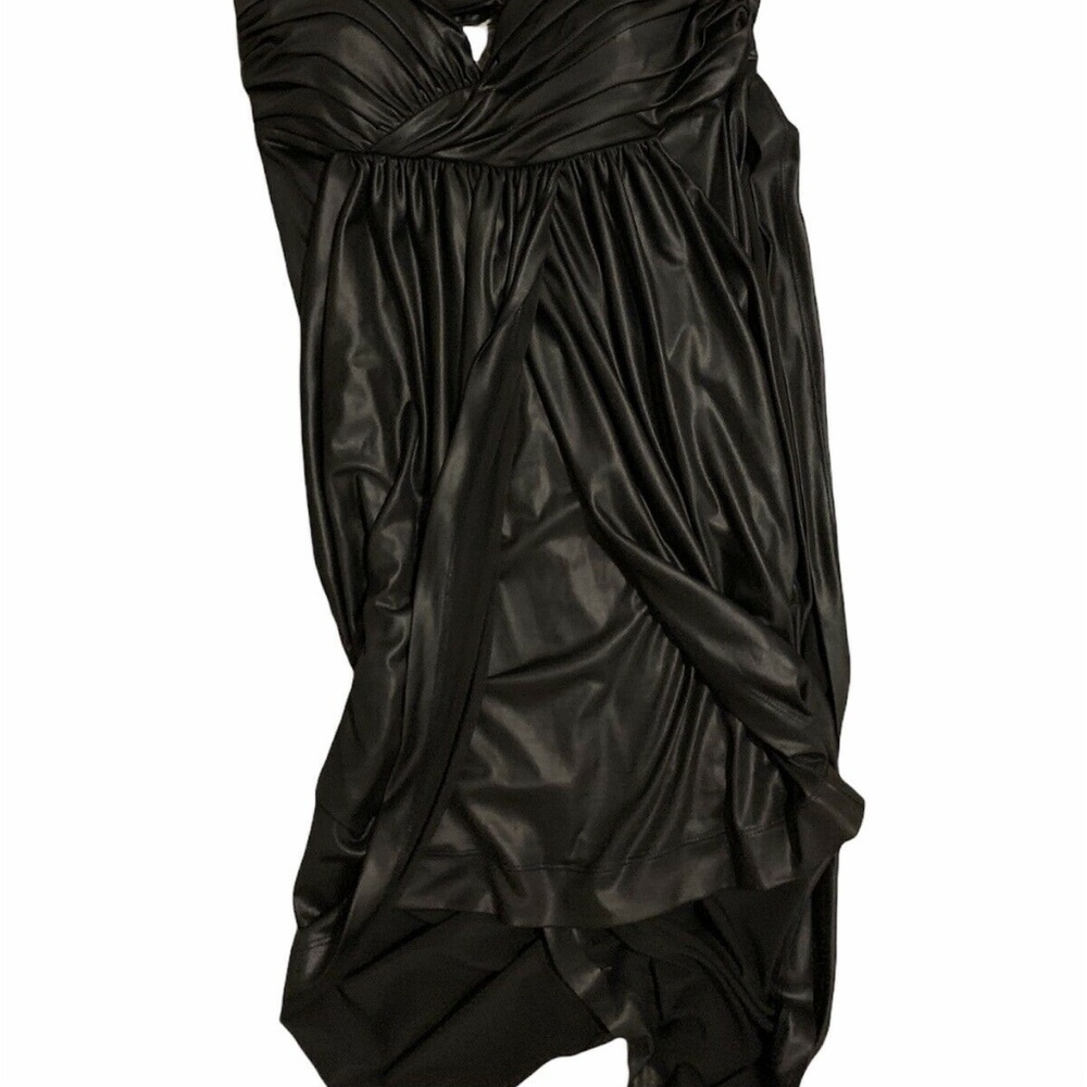 BCBG Generation Charcoal Draped Dress - M - Picture 2 of 6